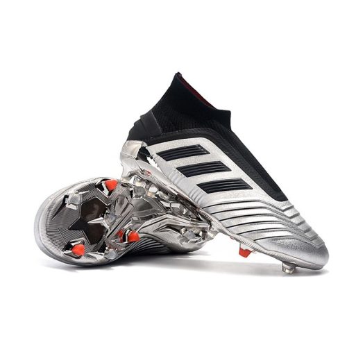 adidas Predator 19+ FG Zapatos - Plata Negro_7.jpg